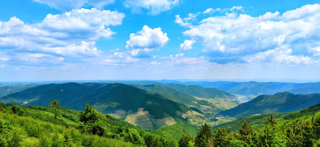 Berge, Panorama, Donau